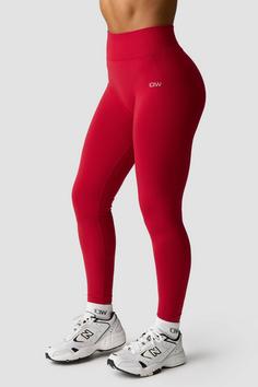 Rückansicht von ICANIWILL Smooth Seamless Tights Damen red cherry