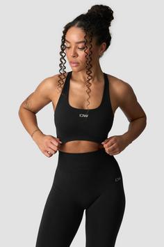 Rückansicht von ICANIWILL Smooth Seamless Sport-BH Damen black