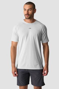 Rückansicht von ICANIWILL Stride Funktionsshirt Herren lunar grey