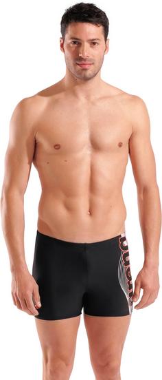Rückansicht von Arena Kastenbadehose Herren black
