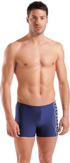Rückansicht von Arena BASIC Kastenbadehose Herren navy