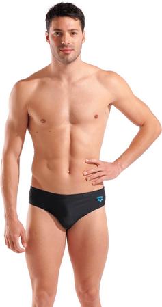 Rückansicht von Arena Logotype Badeslip Herren black