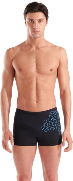 Rückansicht von Arena Kikko Badeshorts Herren black-turquoise