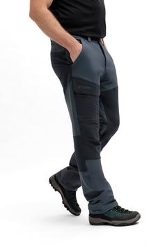 Rückansicht von Maier Sports Fleeceflex Wanderhose Herren graphite-black
