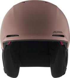 Rückansicht von ALPINA Kroon Mips Skihelm old rose