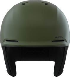 Rückansicht von ALPINA Brix Skihelm olive matt