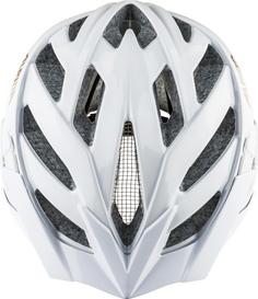 Rückansicht von ALPINA PANOMA CLASSIC Fahrradhelm white-prosecco gloss