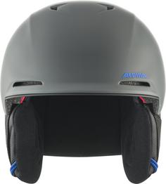 Rückansicht von ALPINA Brix jr. Skihelm Kinder midnight grey matt
