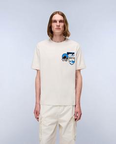 Rückansicht von Napapijri Montepiana T-Shirt Herren beige dimity