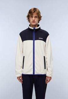 Rückansicht von Napapijri T-Dergana Fleecejacke Herren beige dimity