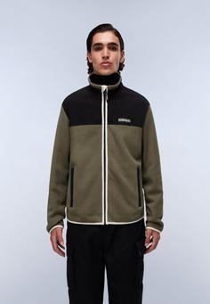 Rückansicht von Napapijri T-Dergana Fleecejacke Herren tea leaf