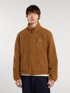 Rückansicht von Dickies Mount Hope Fleecejacke Herren brown duck