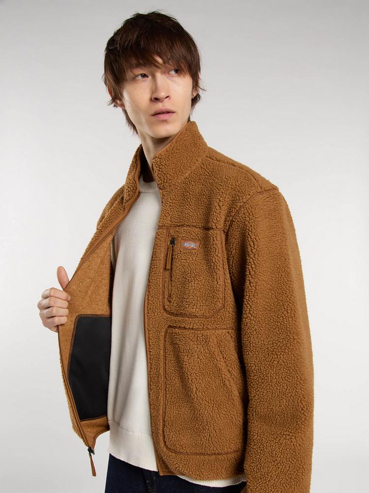 Dickies Dickies Mount Hope Fleecejacke Herren - brown duck - 4 | SportScheck
