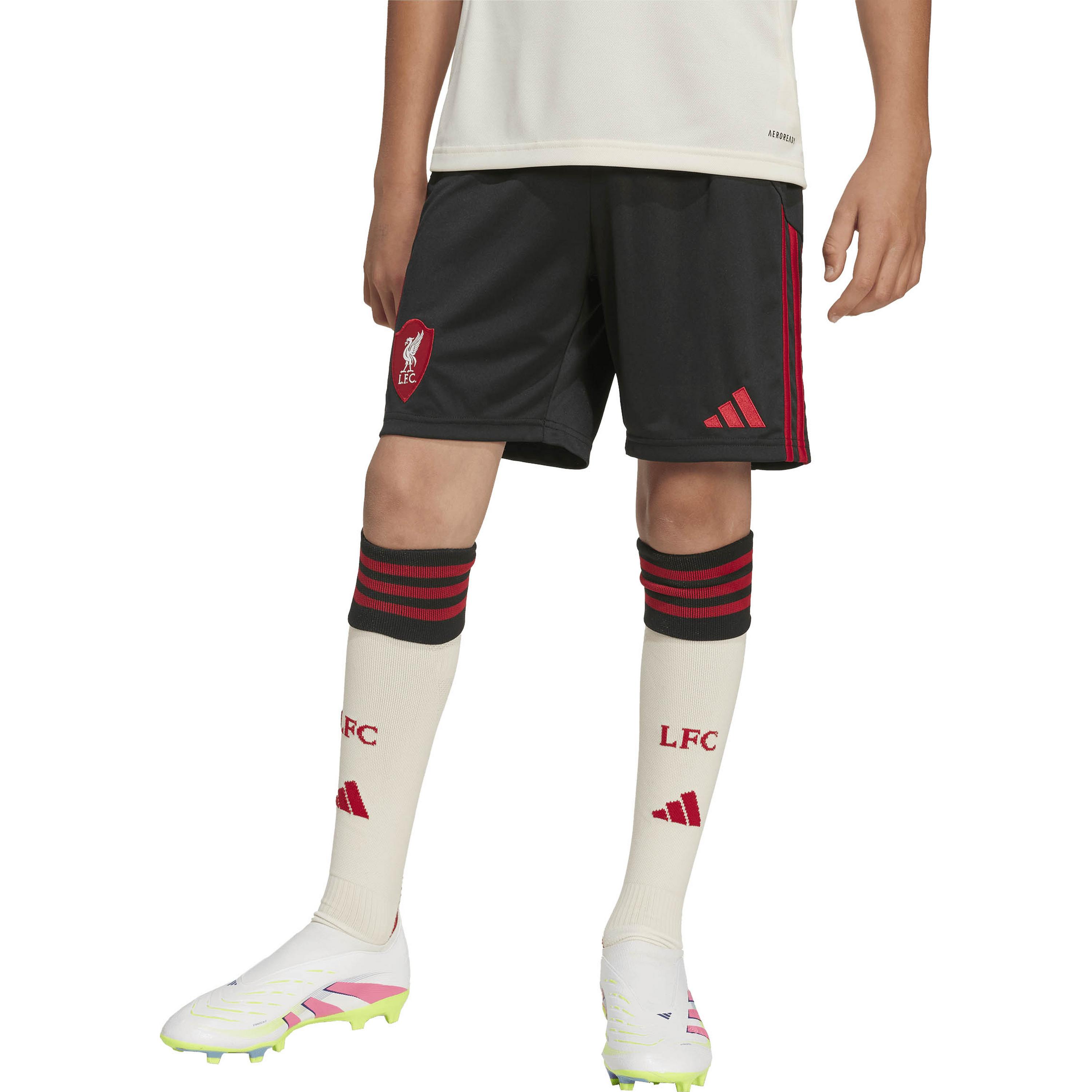 Thumbnail - adidas FC Liverpool 25-26 auswärts Fußballshorts Kinder