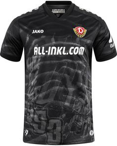 JAKO Dynamo Dresden Away Fußballtrikot Kinder schwarz