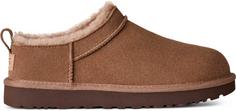Rückansicht von Ugg Classic Micro Slipper Damen rocky oak