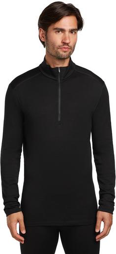 Rückansicht von Icebreaker 260 Tech Funktionsshirt Herren black