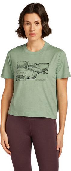 Rückansicht von Icebreaker 150 Tech Lite Funktionsshirt Damen seaglass