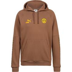 PUMA Borussia Dortmund Hoodie Herren haute coffee-yellow sizzle