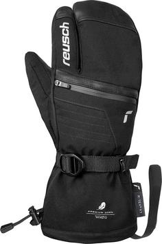 Rückansicht von Reusch Lando R-TEX® XT Skihandschuhe Herren black-silver