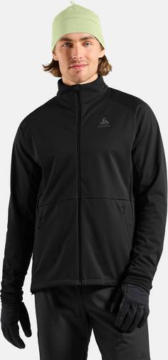 Rückansicht von Odlo ESSENTIAL WARM Funktionsjacke Herren black