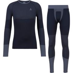 Odlo FUNDAMENTALS PERFORMANCE WARM Wäscheset Herren dark sapphire