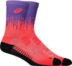 Rückansicht von ASICS PERFORMANCE RUN Laufsocken edo purple-flash red