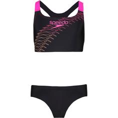 SPEEDO Medley Logo Bikini Set Kinder flare pink