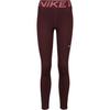 Nike NP SCULPT Tights Damen - burgundy crush- white