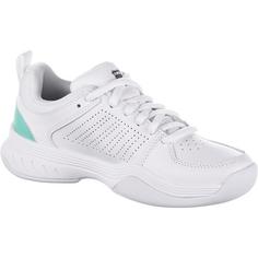 Rückansicht von K-Swiss COURT EXPRESS 2 CARPET Tennisschuhe Damen white-neon mint-black