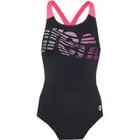 Arena FLOWING Schwimmanzug Damen - black-shocking pink