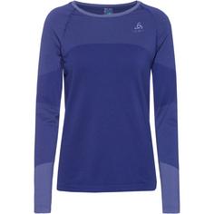 Rückansicht von Odlo FUNDAMENTALS PERFORMANCE WARM Wäscheset Damen skipper blue