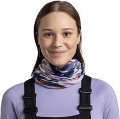 Rückansicht von BUFF Original EcoStretch Multifunktionstuch virta grape ice