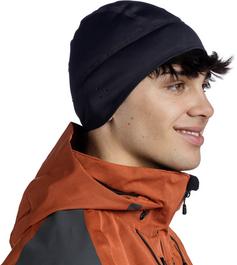 Rückansicht von BUFF Windproof Beanie solid black
