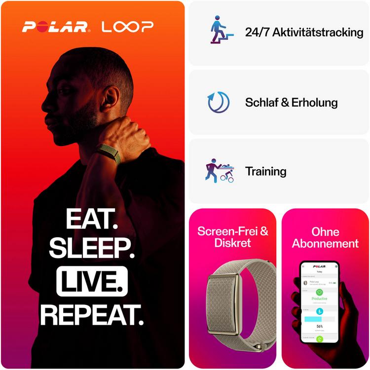 Polar Polar Loop Sportuhr - gld-sand - 0 | SportScheck