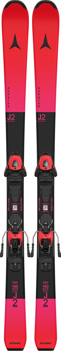 ATOMIC REDSTER J2 130-150 + L 6 GW Carving Ski Kinder red tension black