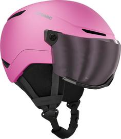 Rückansicht von ATOMIC REVENT VISOR JR Skihelm Kinder pink