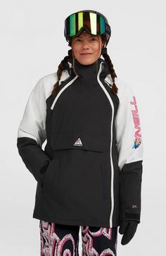 Rückansicht von O'NEILL Play Skijacke Damen black out colour block