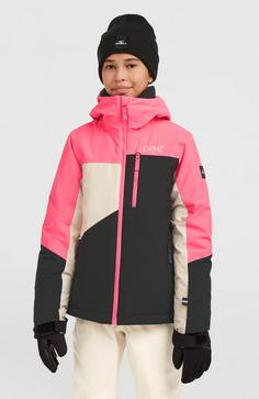 Rückansicht von O'NEILL FWC' CRUZ Snowboardjacke Kinder black out colour block