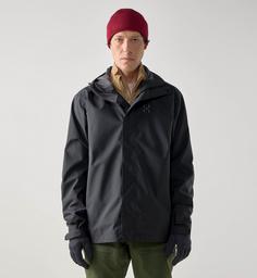 Rückansicht von Haglöfs Breeze Proof Hardshelljacke Herren true black