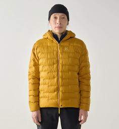 Rückansicht von Haglöfs ROC Flash Daunenjacke Herren clay yellow-tech yellow