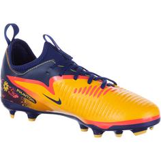 Rückansicht von Nike JR PHANTOM 6 LOW ACAD FG-MG EH Fußballschuhe Kinder laser orange-lemon venom-blue void