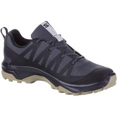 Rückansicht von Salomon GTX EXTEND Wanderschuhe Herren asphalt-gray green-rainy day
