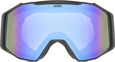 Rückansicht von Uvex gravity Skibrille black matt blue