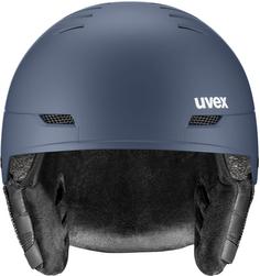 Rückansicht von Uvex wanted Skihelm dusk matt