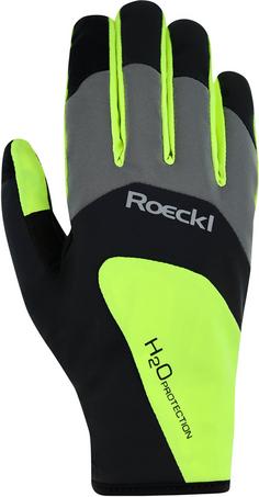 Roeckl Rapallo Fahrradhandschuhe dress black-fluo yellow