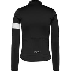 Rückansicht von Rapha Core Thermal Fahrradtrikot Herren black-white
