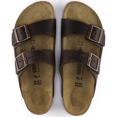 Rückansicht von Birkenstock Arizona LEOI Sandalen Damen habana