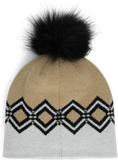 Rückansicht von Spyder MOUNTAIN Bommelmütze Damen white