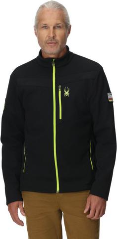 Rückansicht von Spyder WENGEN BANDIT Fleecejacke Herren black-escape